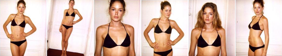 Examples of early polaroids/digitals from Doutzen Kroes